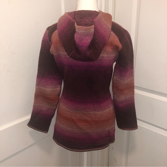 Prana ladies wool mix hooded sweater size small - Picture 6 of 8